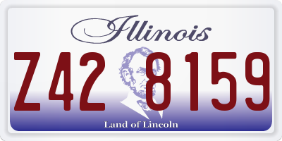 IL license plate Z428159
