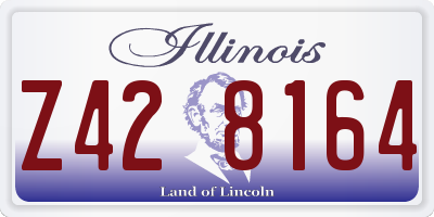 IL license plate Z428164