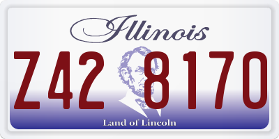 IL license plate Z428170