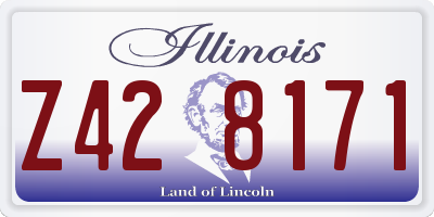 IL license plate Z428171