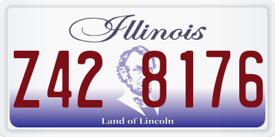 IL license plate Z428176