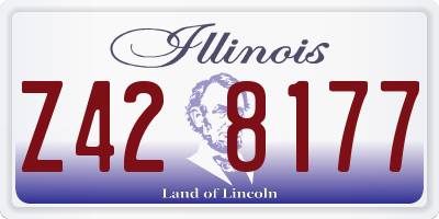 IL license plate Z428177