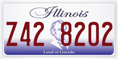IL license plate Z428202