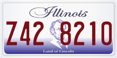 IL license plate Z428210