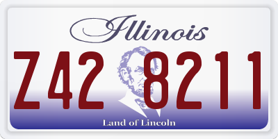 IL license plate Z428211