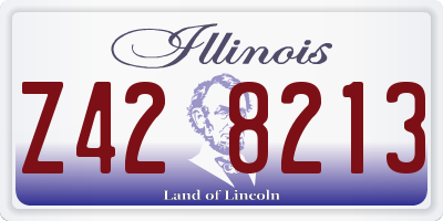 IL license plate Z428213