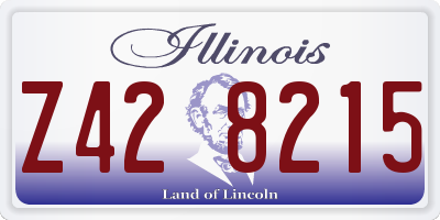 IL license plate Z428215