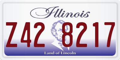 IL license plate Z428217