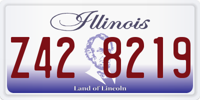 IL license plate Z428219