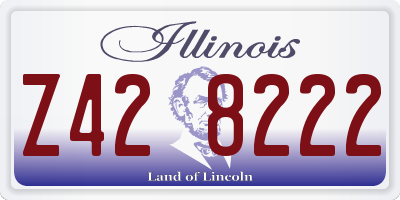 IL license plate Z428222