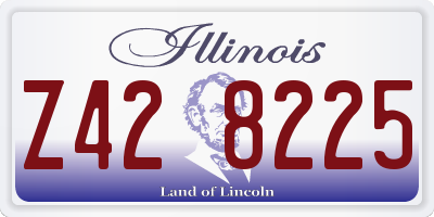 IL license plate Z428225