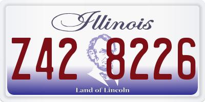IL license plate Z428226