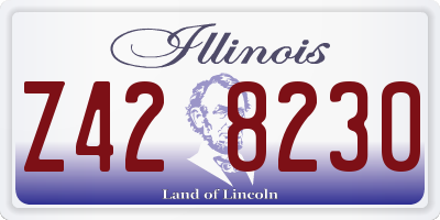 IL license plate Z428230