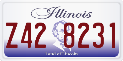 IL license plate Z428231