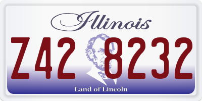 IL license plate Z428232