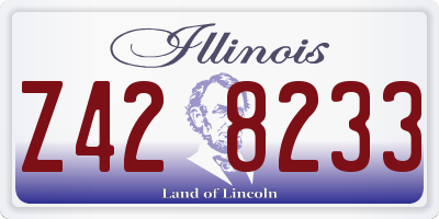 IL license plate Z428233
