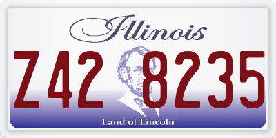 IL license plate Z428235