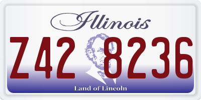 IL license plate Z428236