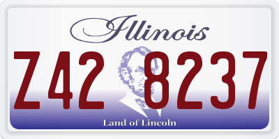 IL license plate Z428237