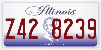 IL license plate Z428239