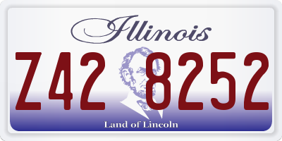 IL license plate Z428252