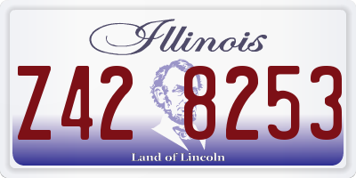 IL license plate Z428253