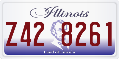 IL license plate Z428261
