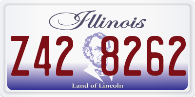 IL license plate Z428262