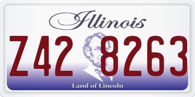 IL license plate Z428263