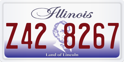 IL license plate Z428267