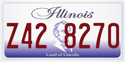 IL license plate Z428270