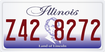 IL license plate Z428272