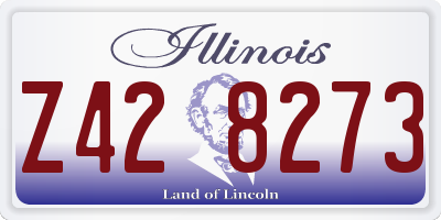 IL license plate Z428273