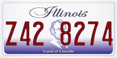 IL license plate Z428274