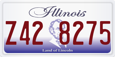 IL license plate Z428275