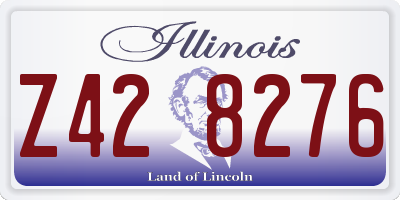 IL license plate Z428276