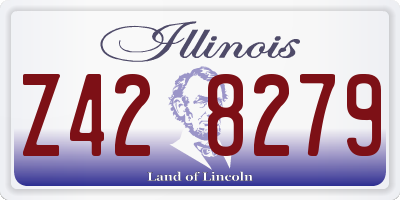 IL license plate Z428279