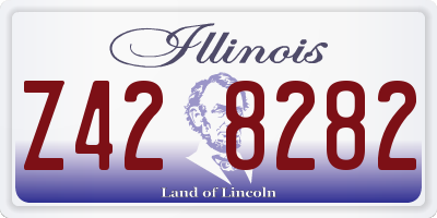 IL license plate Z428282
