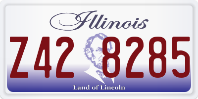 IL license plate Z428285