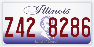 IL license plate Z428286