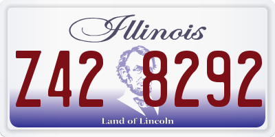 IL license plate Z428292