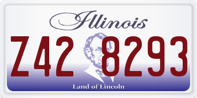IL license plate Z428293