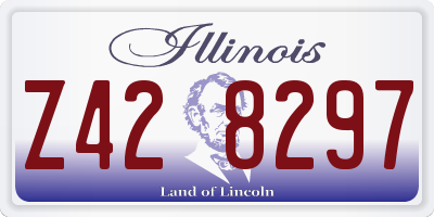 IL license plate Z428297