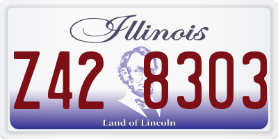 IL license plate Z428303