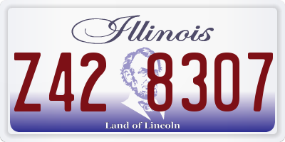IL license plate Z428307