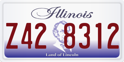 IL license plate Z428312