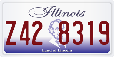 IL license plate Z428319