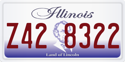 IL license plate Z428322