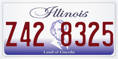 IL license plate Z428325