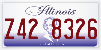 IL license plate Z428326